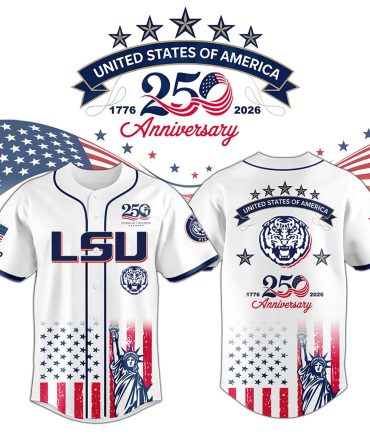 Lsu Tigers College Baseball X 250Th Anniversary Celebration Usa Special Edition - 3D Baseball Jersey
