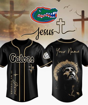 Florida Gators College Football X Jesus Special Edition - 3D Baseball Jersey