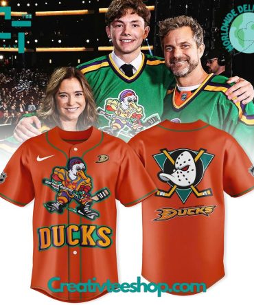 Anaheim Ducks Quack Attack Retro Edition Special Baseball Jersey