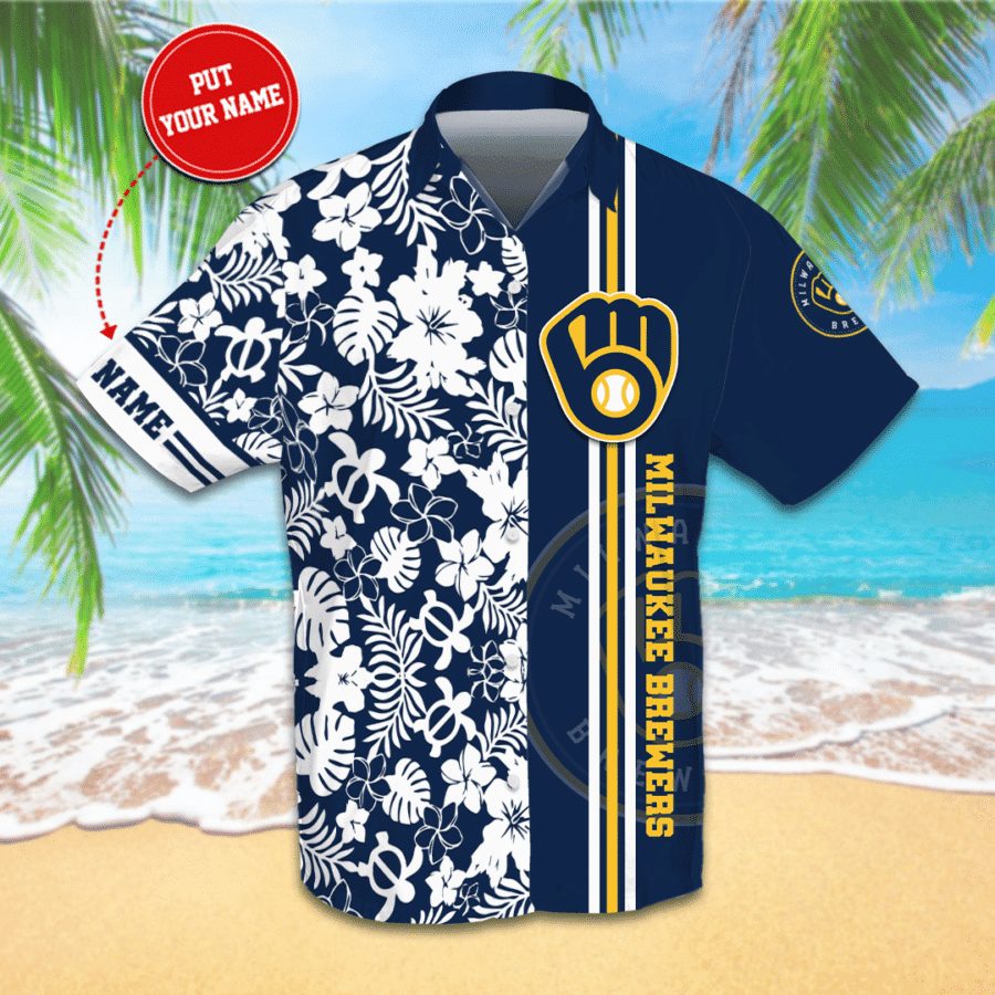 Milwaukee Brewers , Mlb Hawaiian Shirt Ol