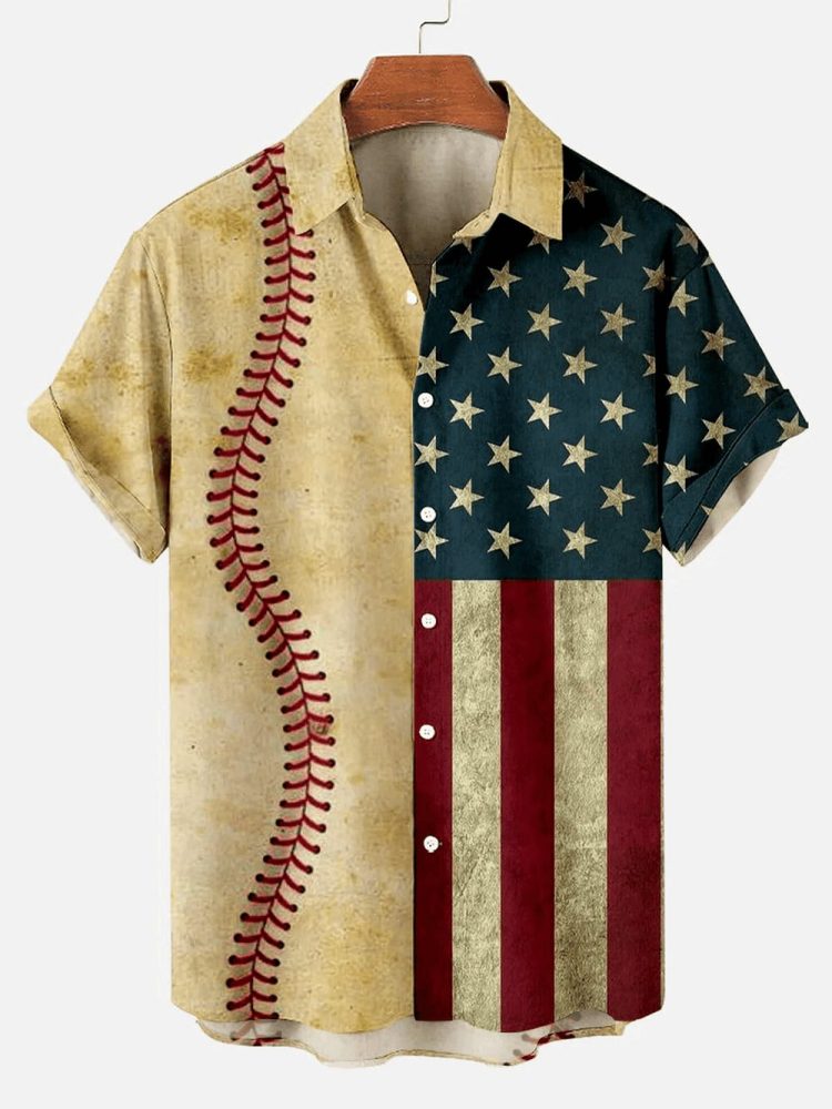 Men'S Baseball Hawaiian Shirt