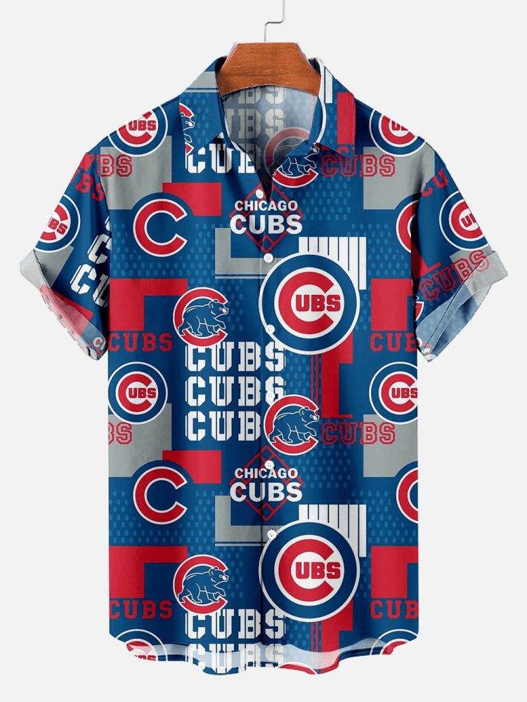 Chicago Cubs Baseball Classic Graphic Print Hawaiian Shirt
