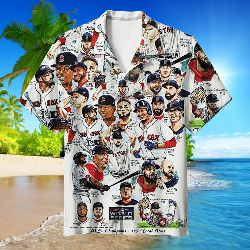 Boston Red Sox , Mlb Hawaiian Shirt Cn