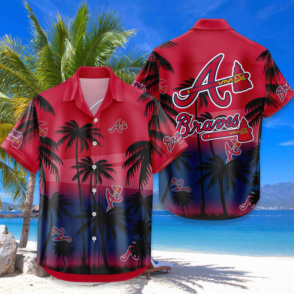 Atlanta Braves Hawaiian Shirt Coconut Tree