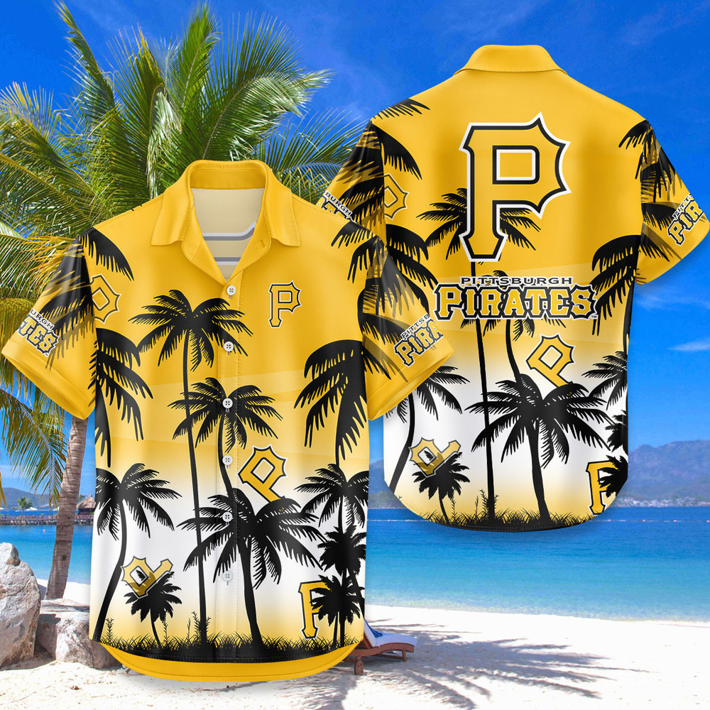 Pittsburgh Pirates Hawaiian Shirt Coconut Tree