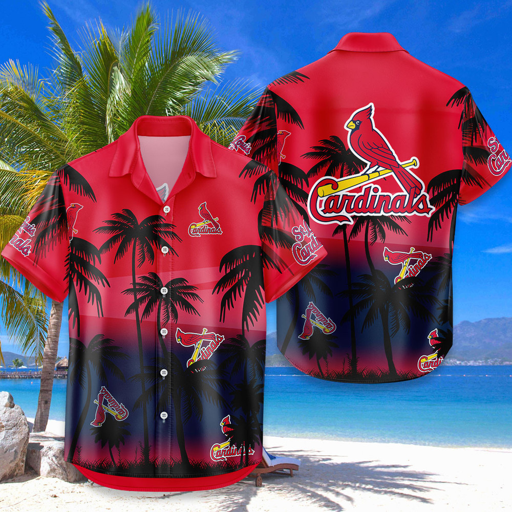 St. Louis Cardinals Hawaiian Shirt Coconut Tree