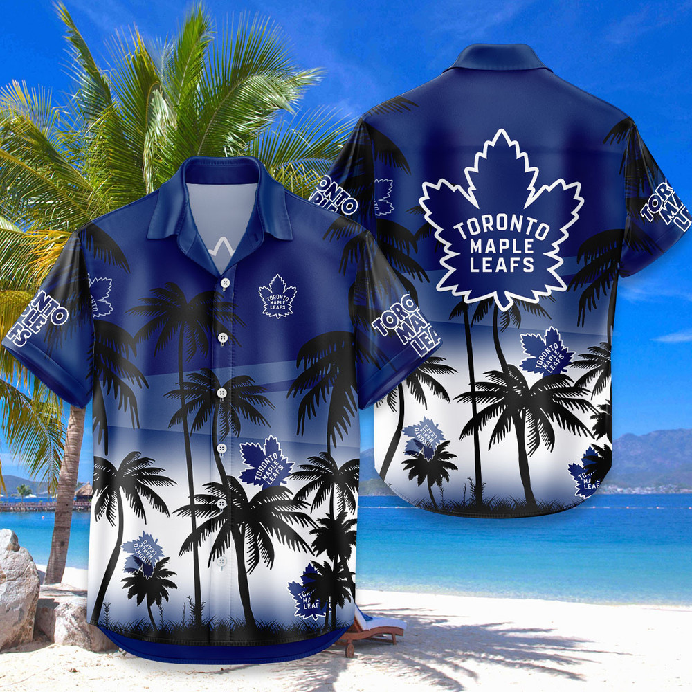 Toronto Maple Leafs Hawaiian Shirt Coconut Tree