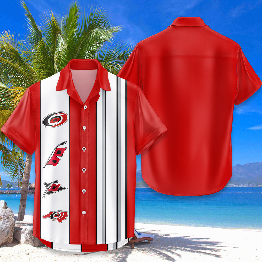 Carolina Hurricanes Hawaiian Shirt Classic Color Contrast