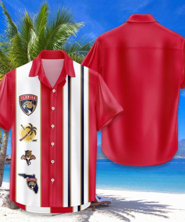 Florida Panthers Hawaiian Shirt Classic Color Contrast