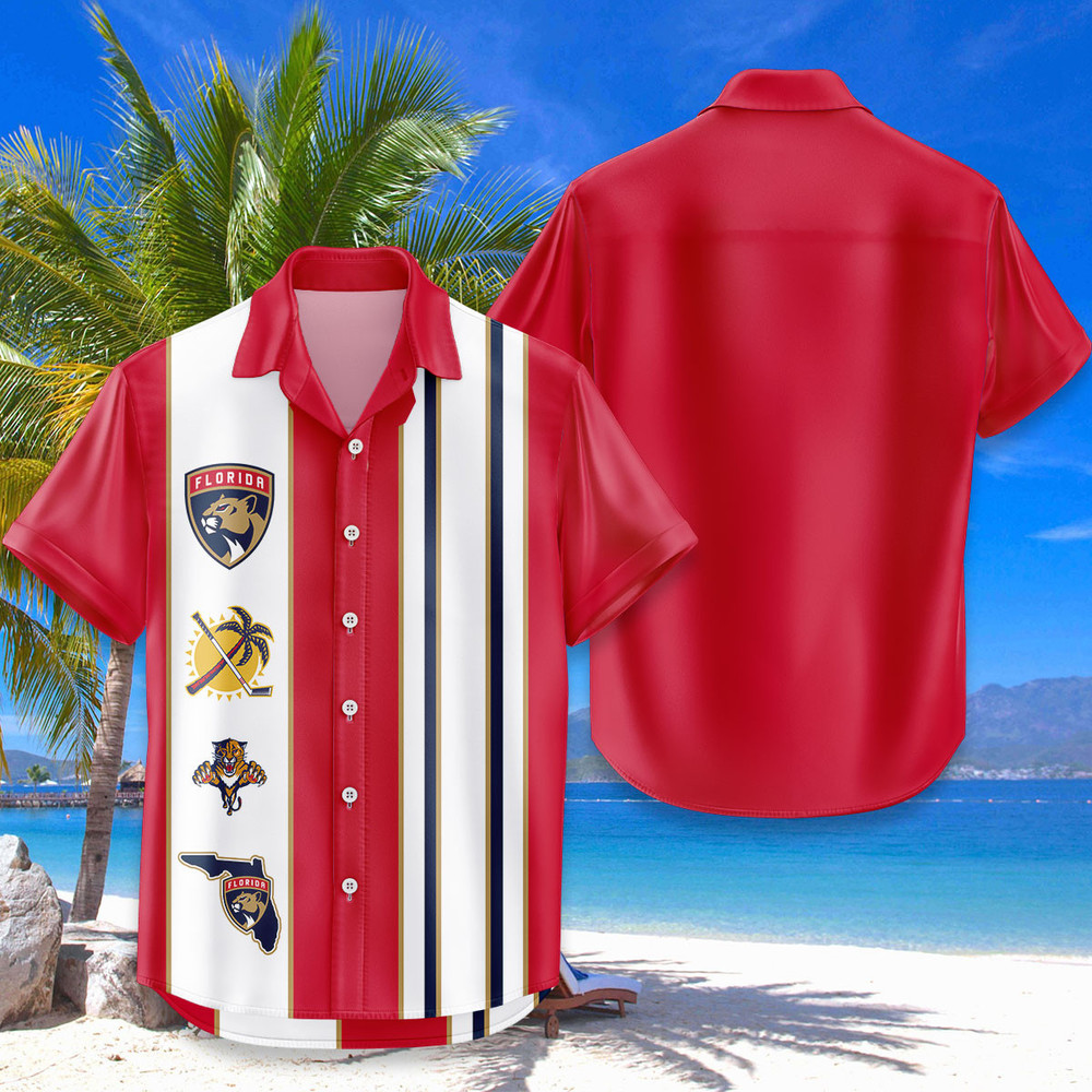 Florida Panthers Hawaiian Shirt Classic Color Contrast