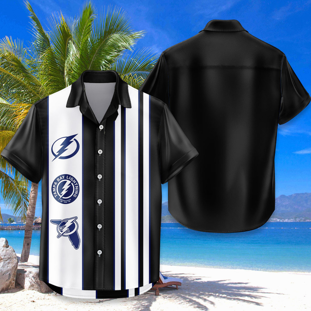 Tampa Bay Lightning Hawaiian Shirt Classic Color Contrast