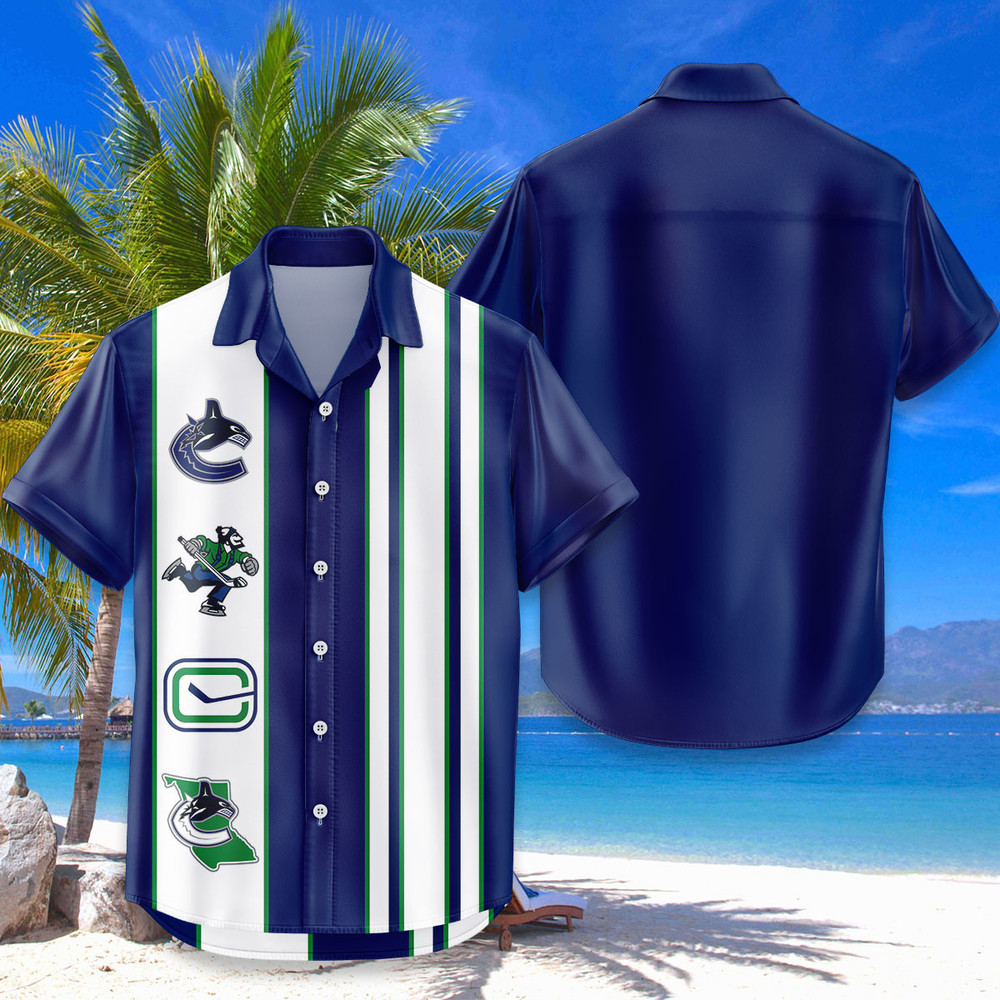 Vancouver Canucks Hawaiian Shirt Classic Color Contrast