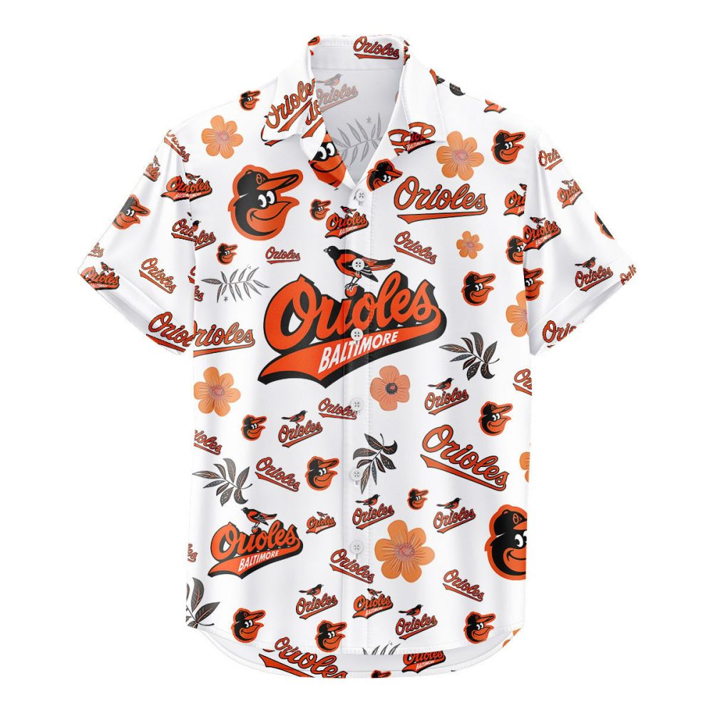 Baltimore Orioles Hawaiian Shirt Tropical Beach - Image 2