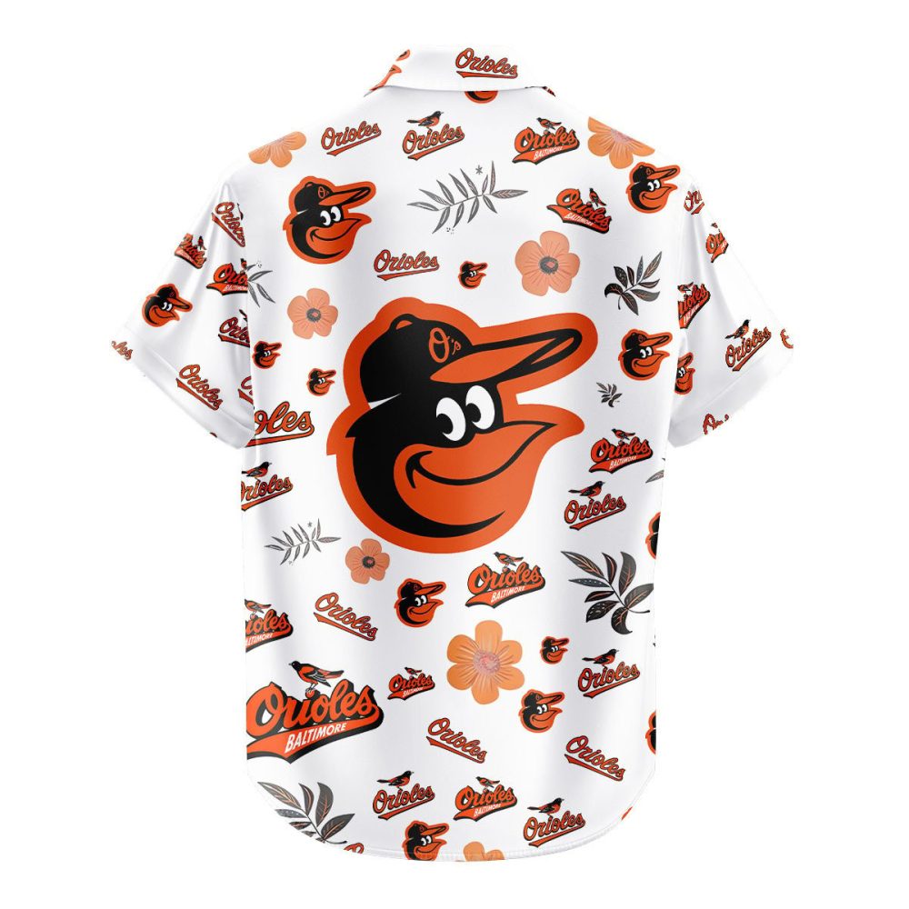 Baltimore Orioles Hawaiian Shirt Tropical Beach - Image 3