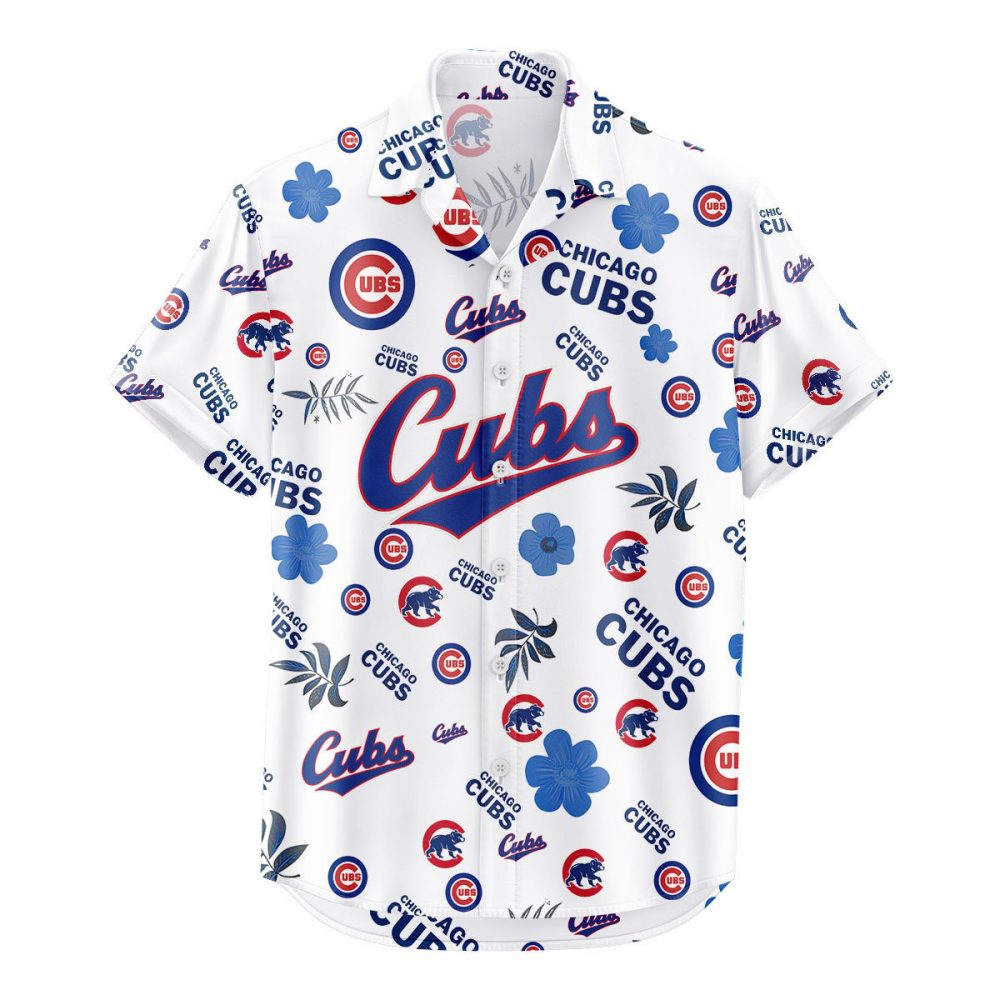 Chicago Cubs Hawaiian Shirt Tropical Beach - Image 2