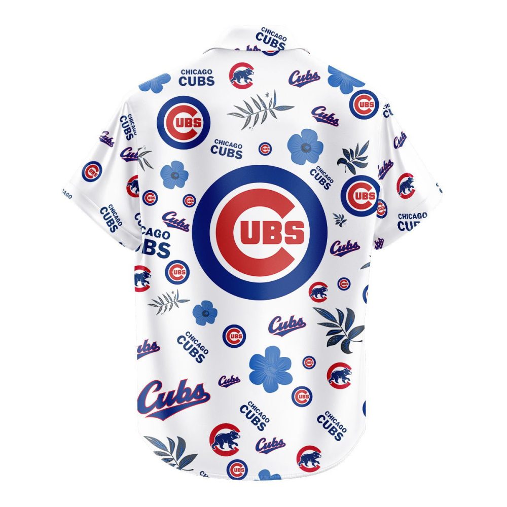 Chicago Cubs Hawaiian Shirt Tropical Beach - Image 3