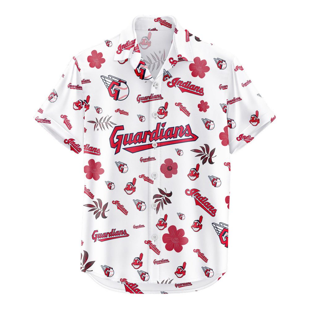 Cleveland Guardians Hawaiian Shirt Tropical Beach - Image 2