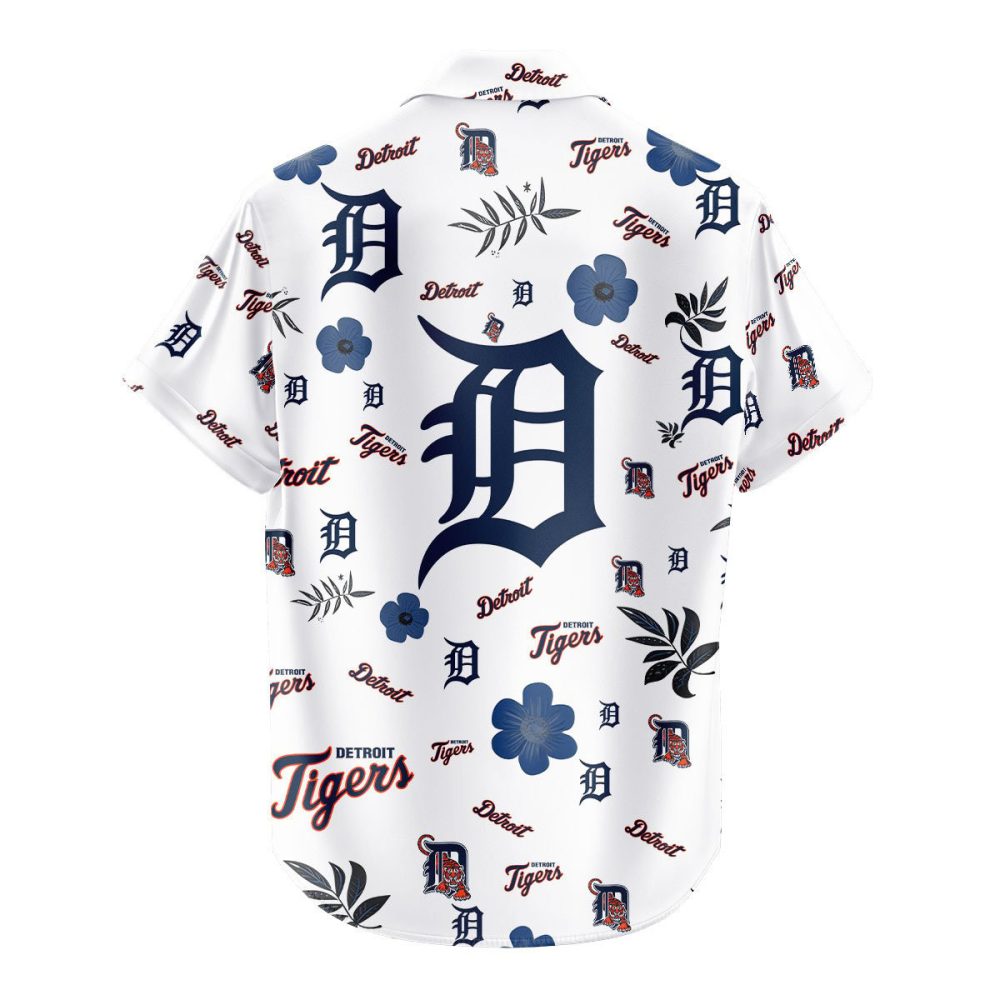 Detroit Tigers Hawaiian Shirt Tropical Beach - Image 3
