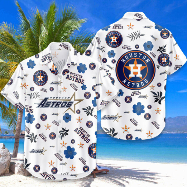 Houston Astros Hawaiian Shirt Tropical Beach - Image 4