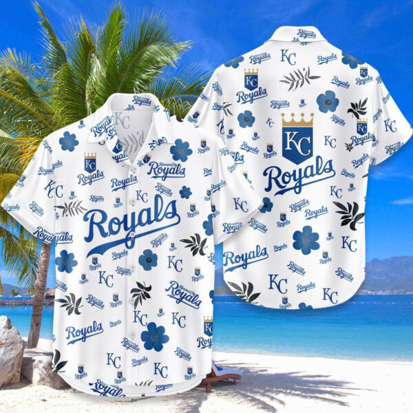 Kansas City Royals Hawaiian Shirt Tropical Beach - Image 4