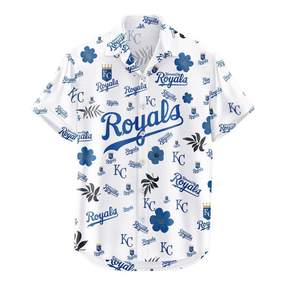 Kansas City Royals Hawaiian Shirt Tropical Beach - Image 2