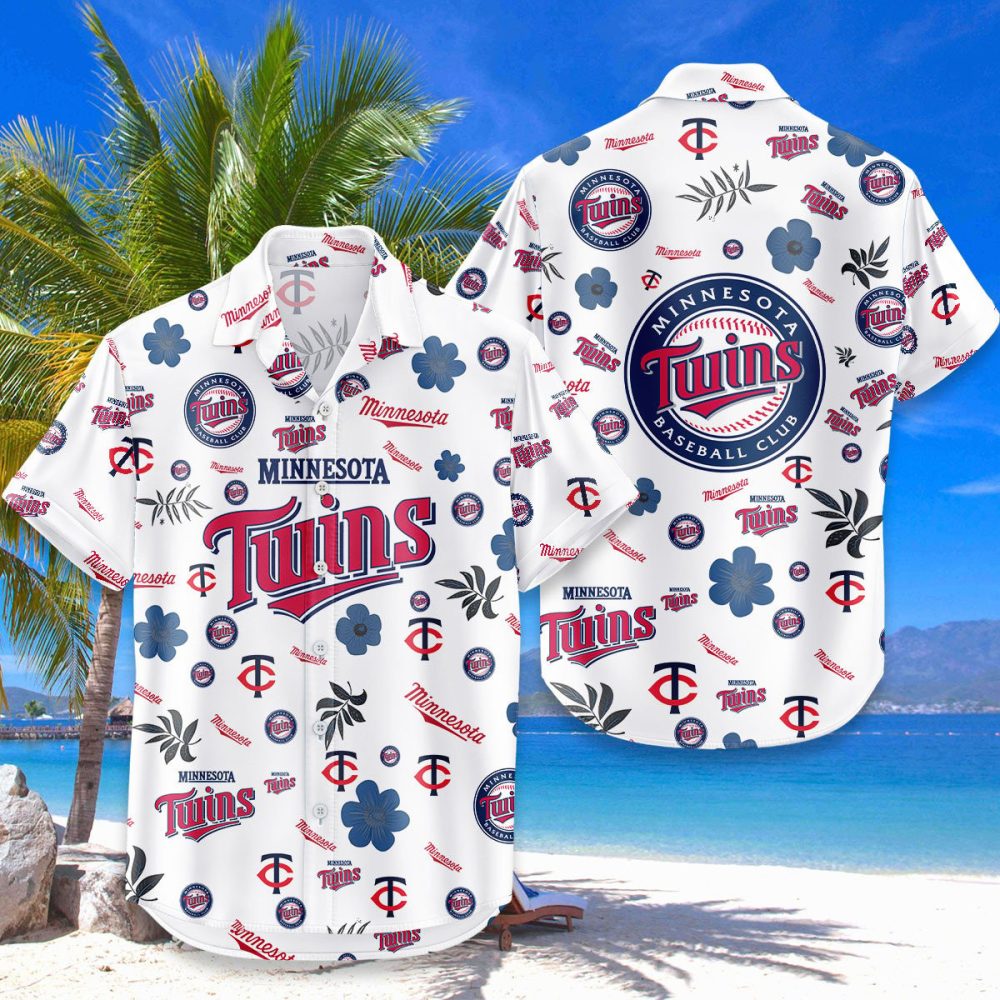 Minnesota Twins Hawaiian Shirt Tropical Beach