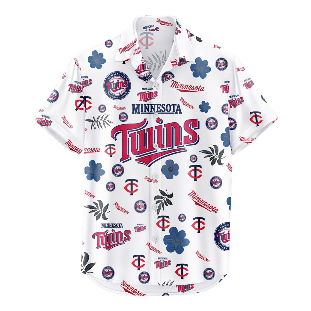 Minnesota Twins Hawaiian Shirt Tropical Beach - Image 2