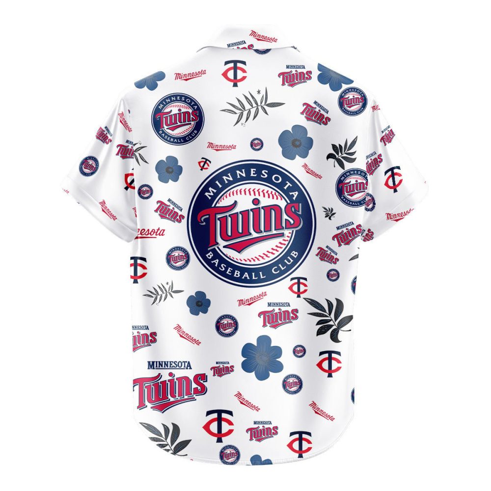Minnesota Twins Hawaiian Shirt Tropical Beach - Image 3