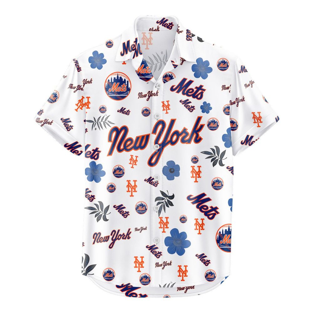 New York Mets Hawaiian Shirt Tropical Beach - Image 2