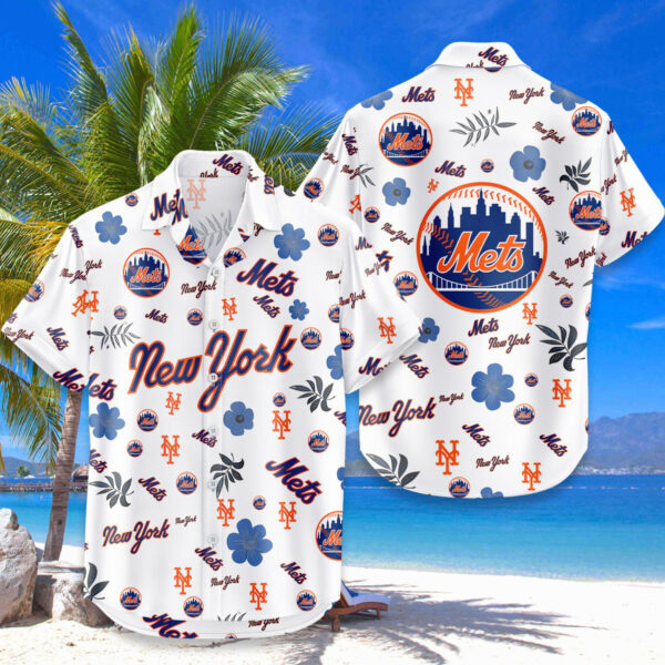 New York Mets Hawaiian Shirt Tropical Beach - Image 4