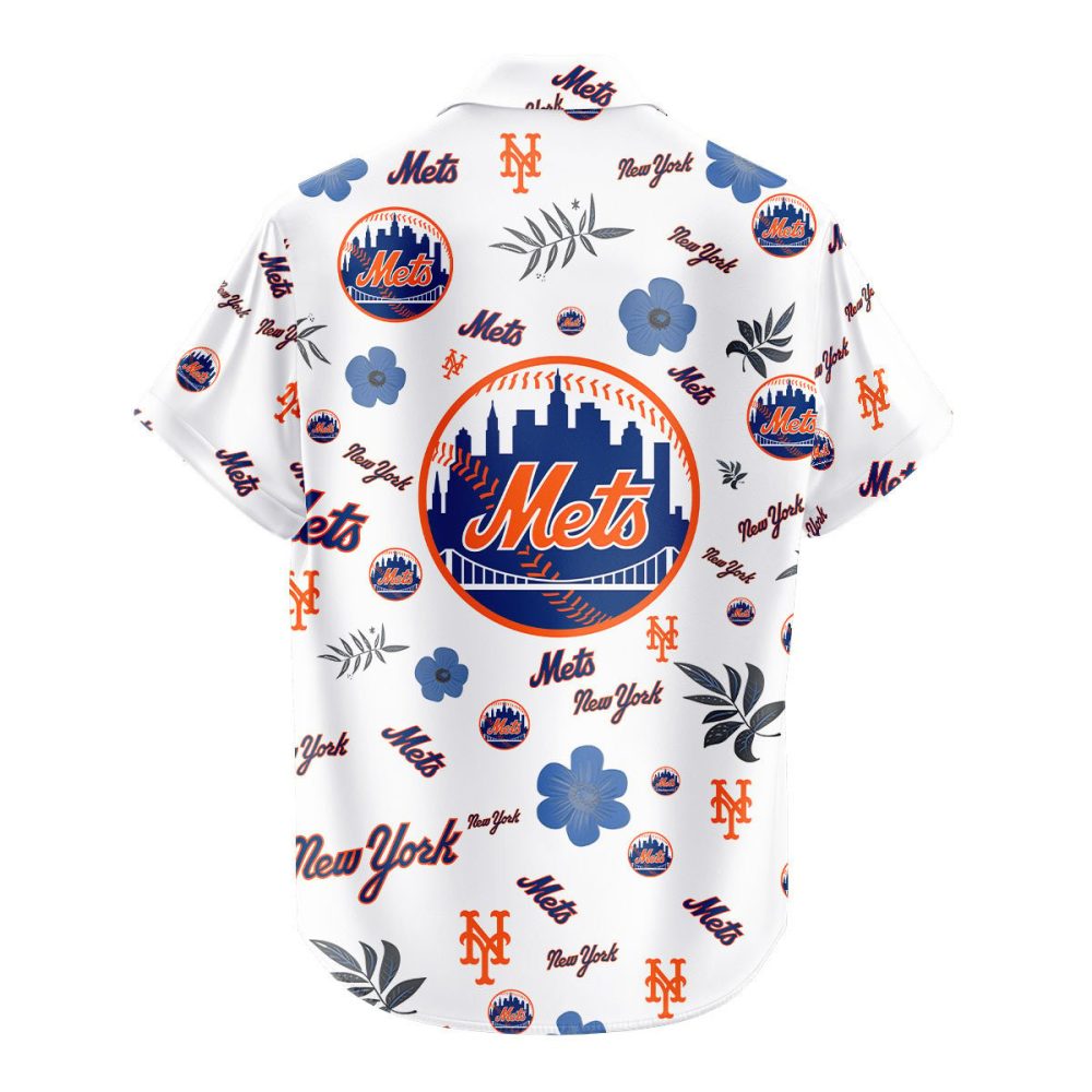 New York Mets Hawaiian Shirt Tropical Beach - Image 3