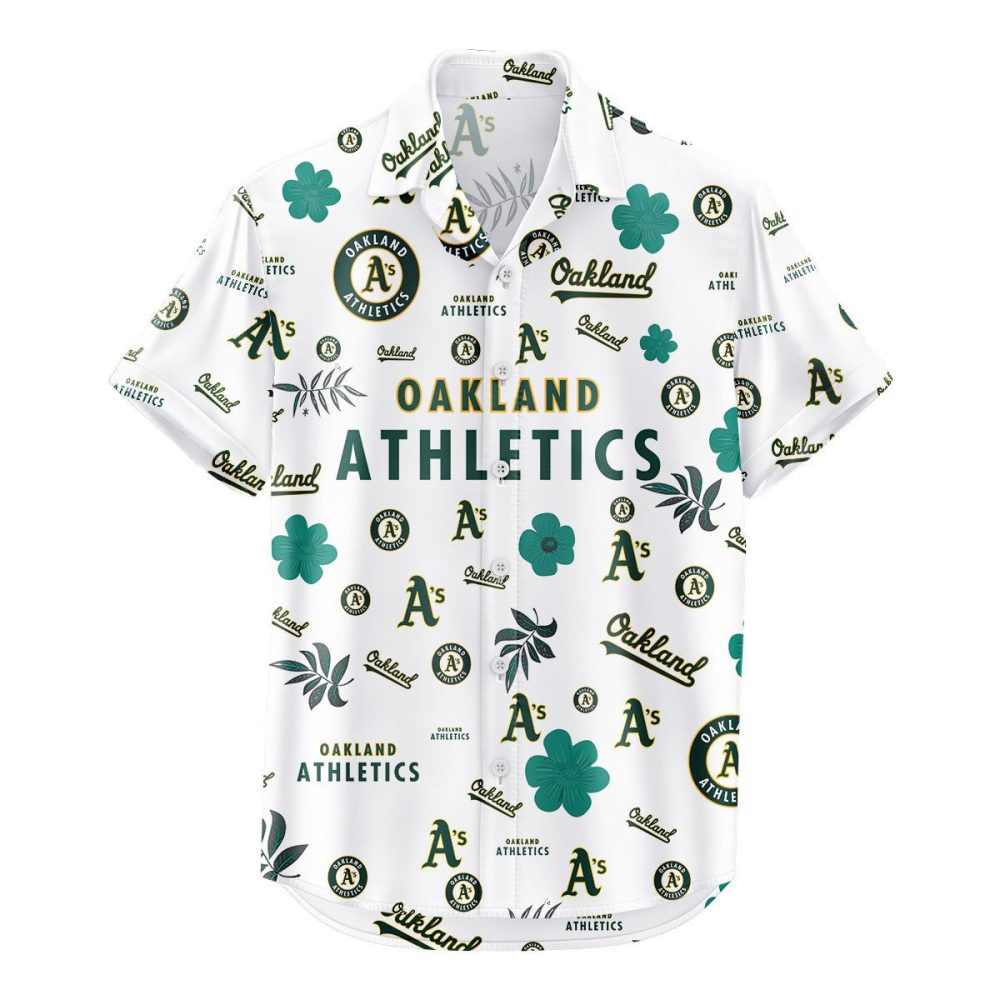 Oakland Athletics Hawaiian Shirt Tropical Beach - Image 2