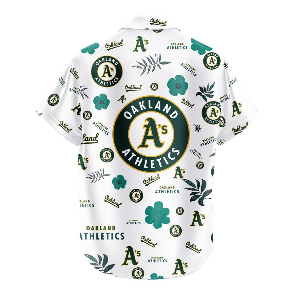 Oakland Athletics Hawaiian Shirt Tropical Beach - Image 3
