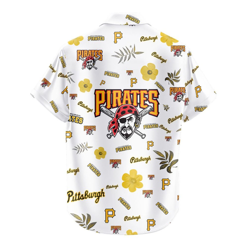 Pittsburgh Pirates Hawaiian Shirt Tropical Beach - Image 3