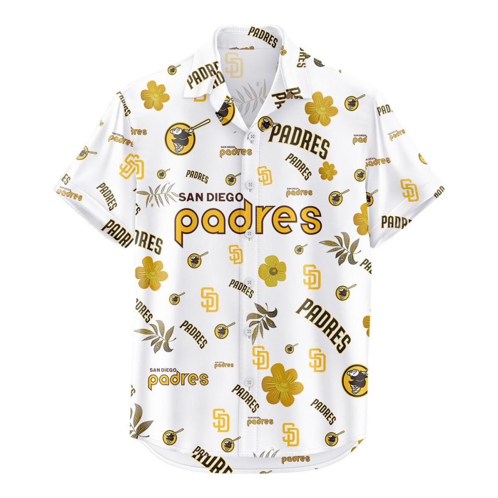 San Diego Padres Hawaiian Shirt Tropical Beach - Image 2