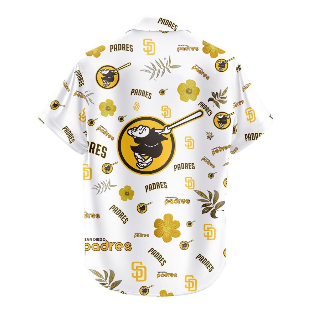 San Diego Padres Hawaiian Shirt Tropical Beach - Image 3