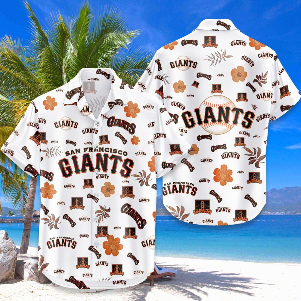 San Francisco Giants Hawaiian Shirt Tropical Beach