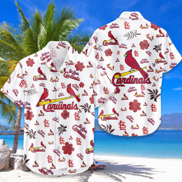 St. Louis Cardinals Hawaiian Shirt Tropical Beach - Image 4