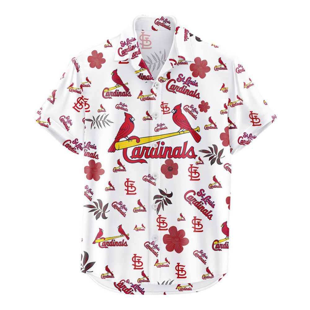 St. Louis Cardinals Hawaiian Shirt Tropical Beach - Image 2