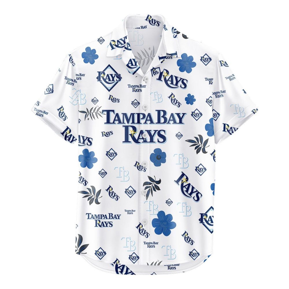 Tampa Bay Rays Hawaiian Shirt Tropical Beach - Image 2