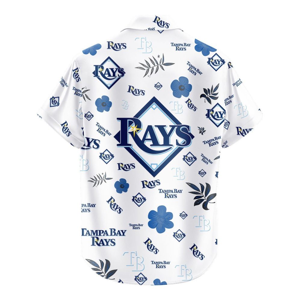 Tampa Bay Rays Hawaiian Shirt Tropical Beach - Image 3