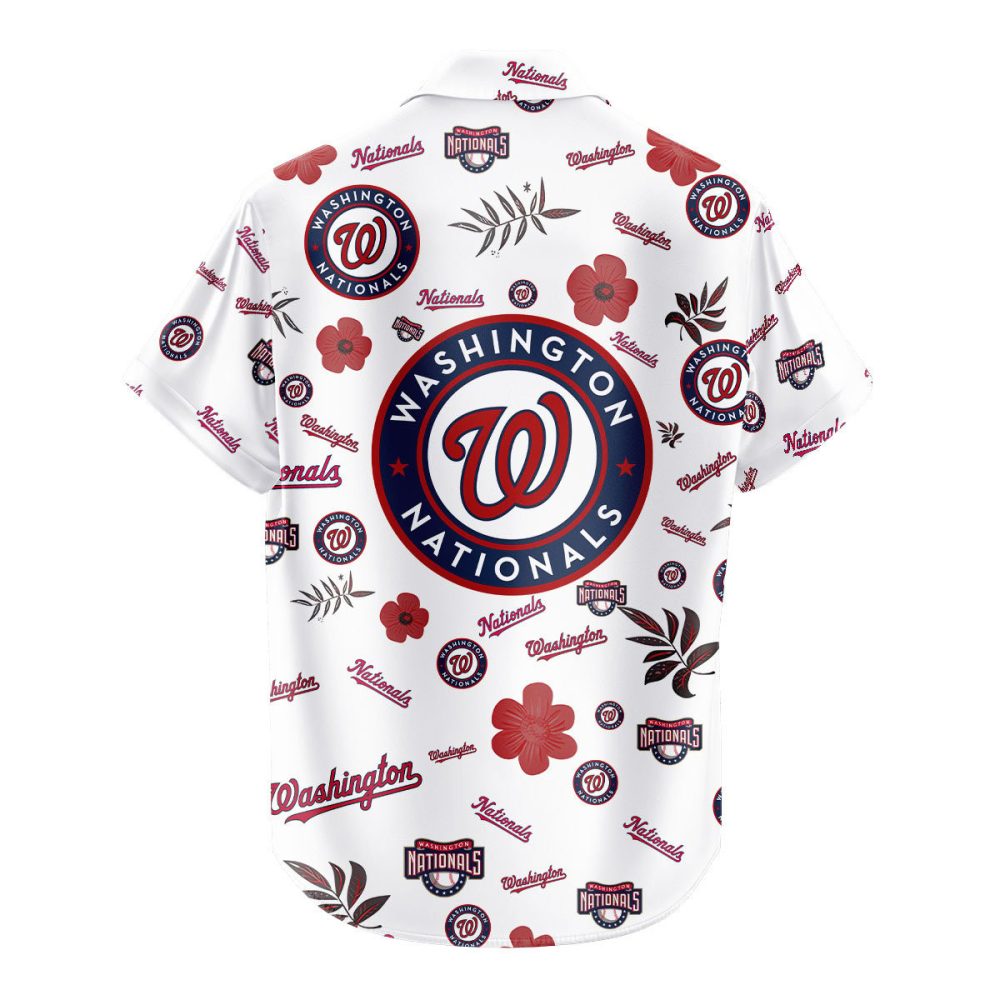 Washington Nationals Hawaiian Shirt Tropical Beach - Image 3