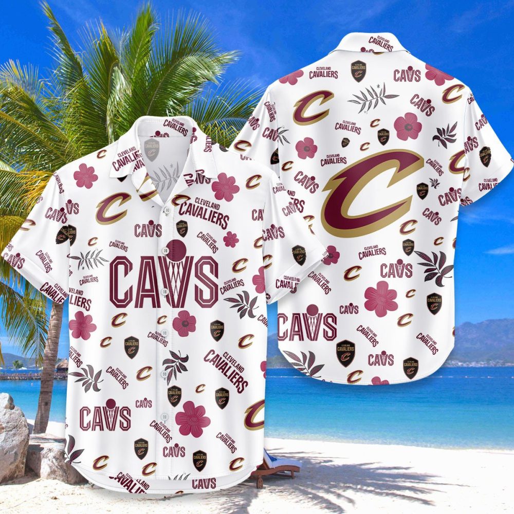 Cleveland Cavaliers Hawaiian Shirt Tropical Beach