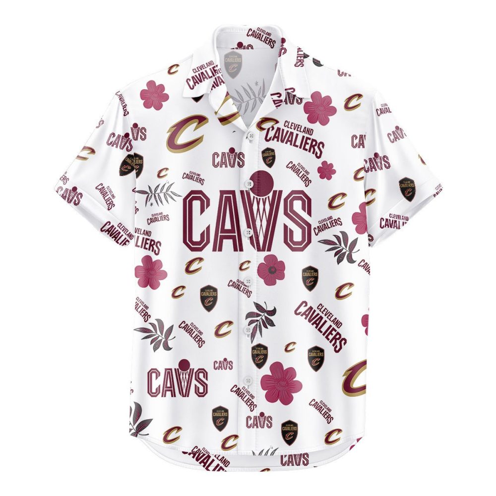 Cleveland Cavaliers Hawaiian Shirt Tropical Beach - Image 2