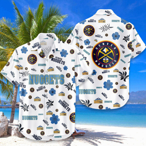 Denver Nuggets Hawaiian Shirt Tropical Beach - Image 4