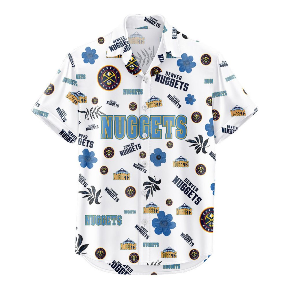 Denver Nuggets Hawaiian Shirt Tropical Beach - Image 2