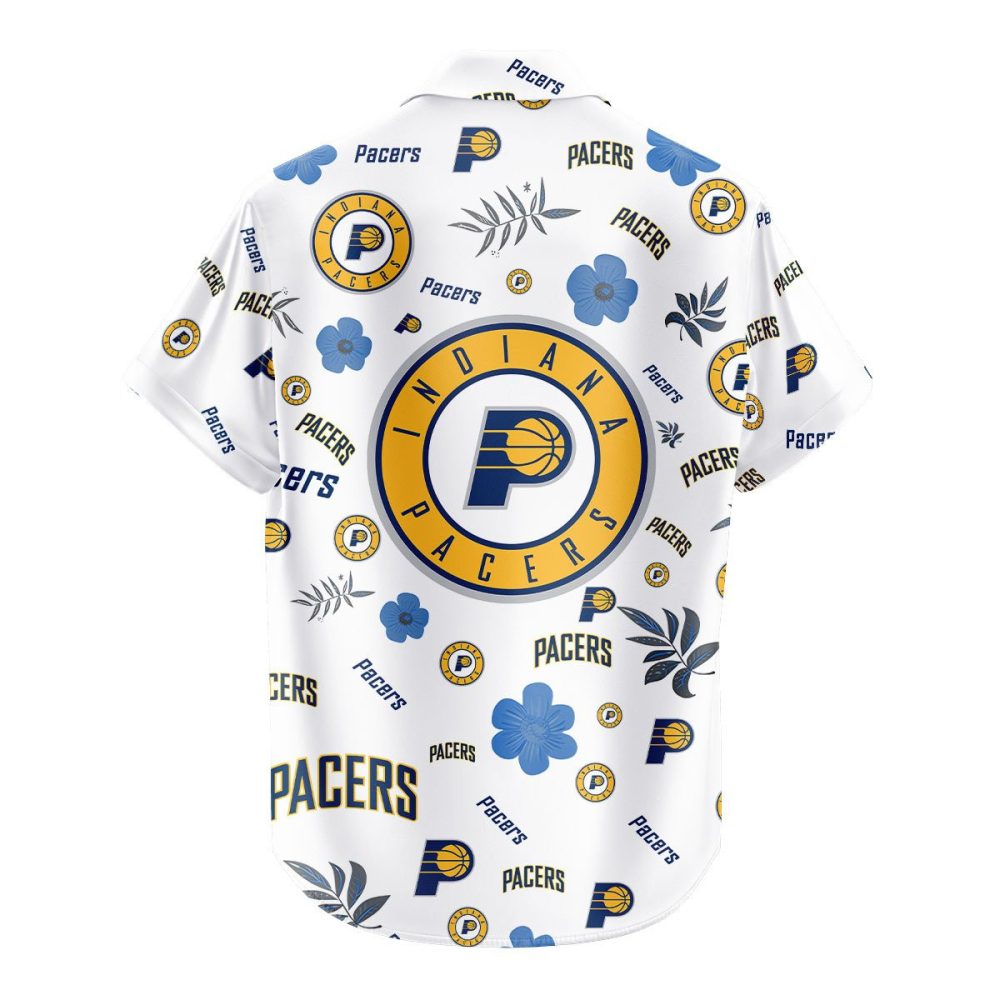 Indiana Pacers Hawaiian Shirt Tropical Beach - Image 3
