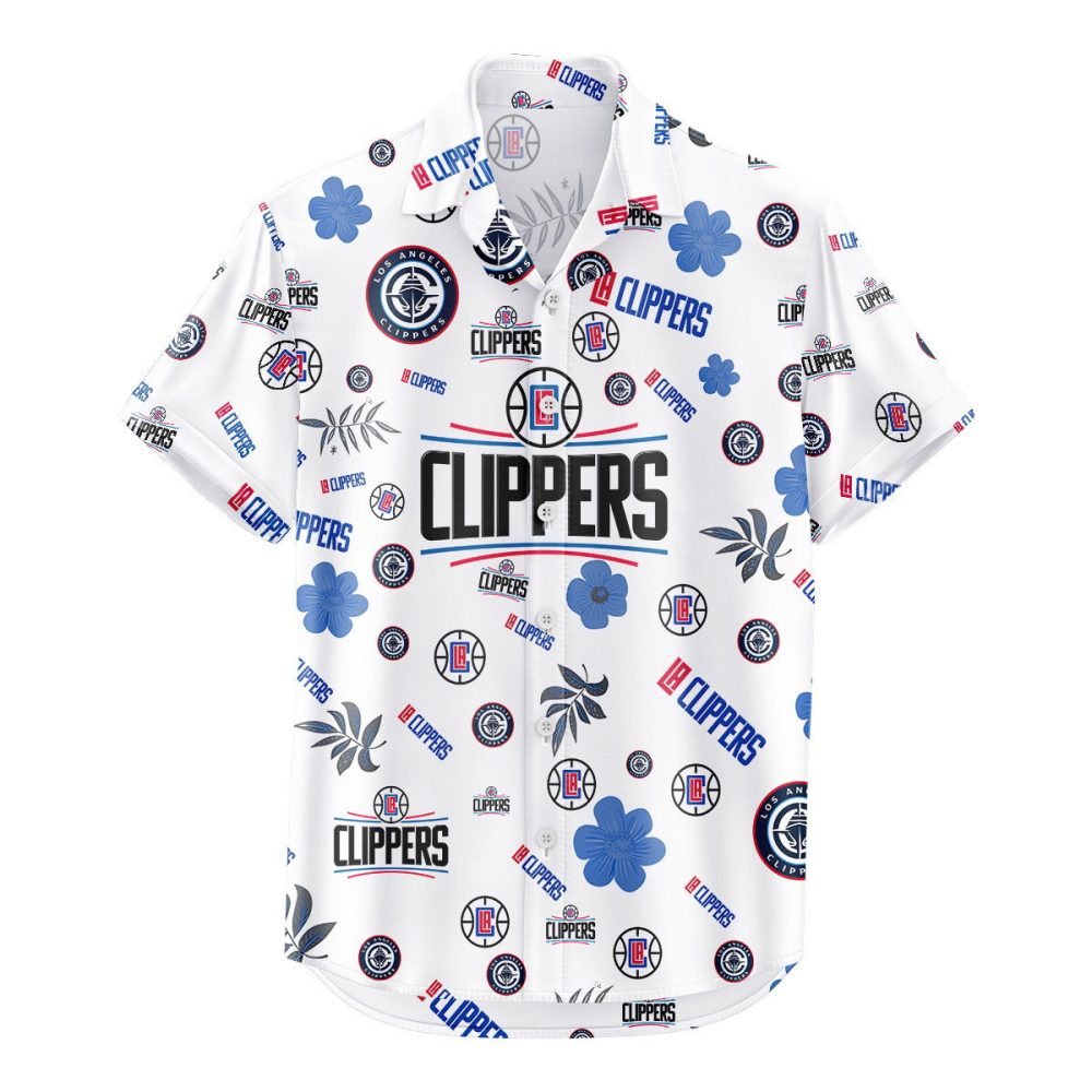 Los Angeles Clippers Hawaiian Shirt Tropical Beach - Image 2