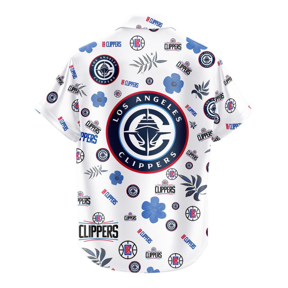 Los Angeles Clippers Hawaiian Shirt Tropical Beach - Image 3