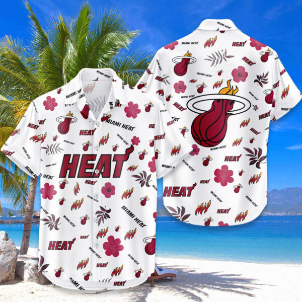 Miami Heat Hawaiian Shirt Tropical Beach - Image 4